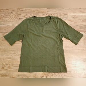 Ann Taylor Knit Top in Olive Green, Size S